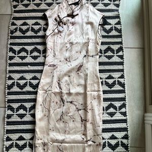 Cheongsam midi dress.